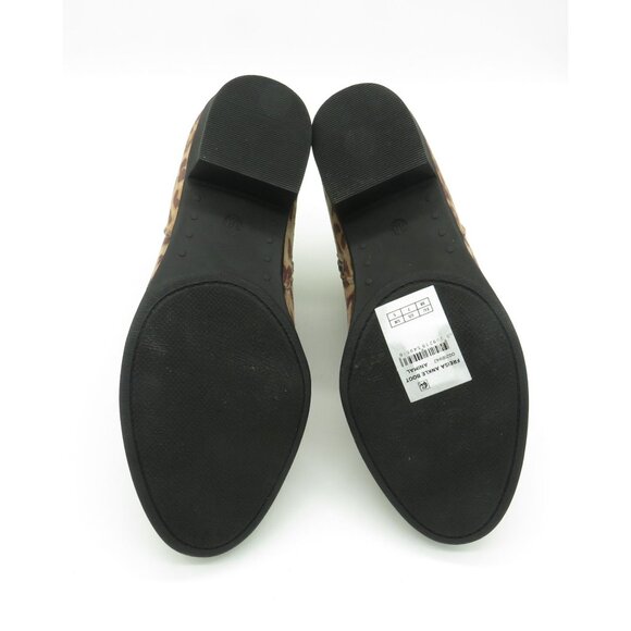 Cloud Walker Leopard Print Ankle Boots Size 7 Faux Suede Side Zipper NEW - Picture 7 of 7